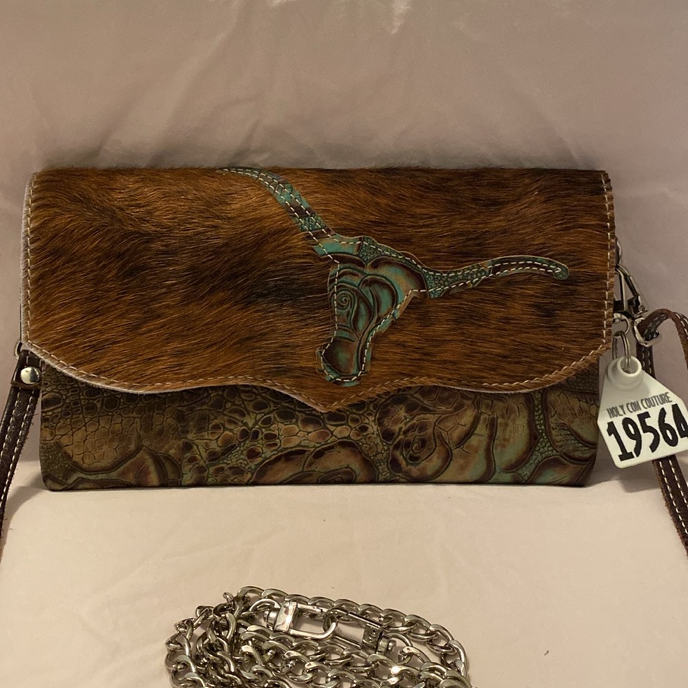 Holy Cow Couture HOH Sassy Mini Classy w/ rose crock leather.